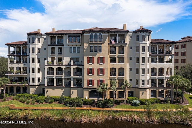 view of property featuring a water view