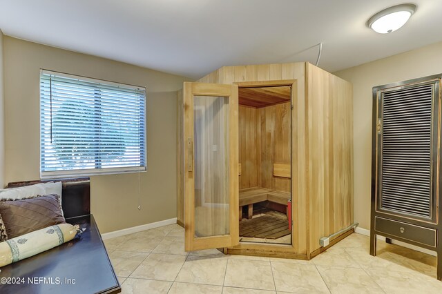 view of tiled bedroom