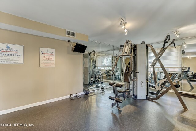 view of exercise room