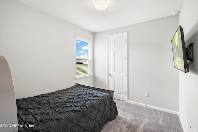 bedroom featuring carpet flooring