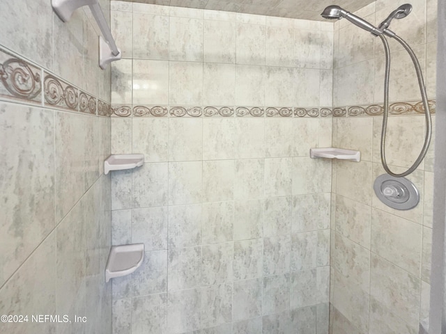 room details featuring tiled shower