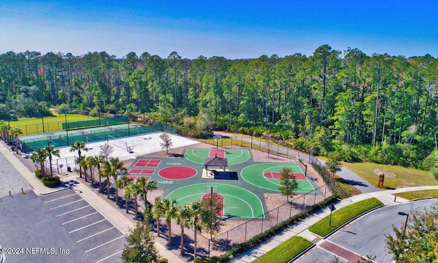 birds eye view of property