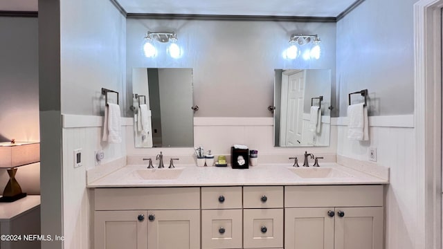 bathroom featuring vanity