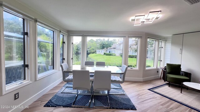 view of sunroom