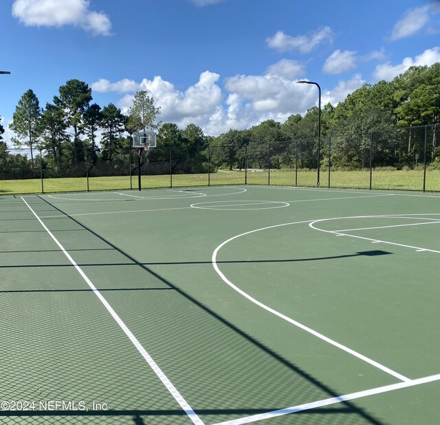 view of basketball court