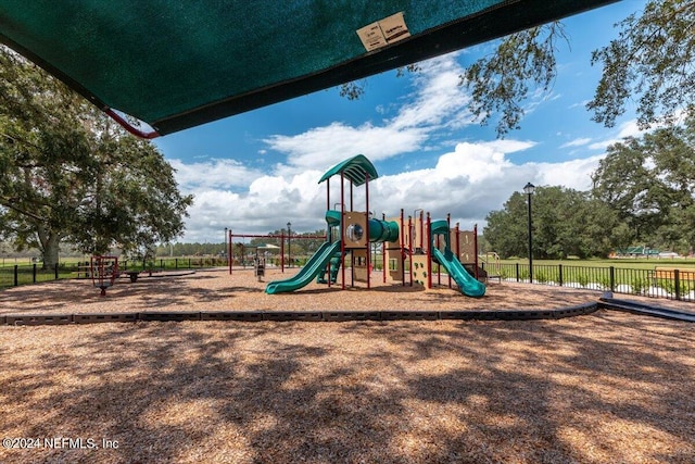 view of jungle gym