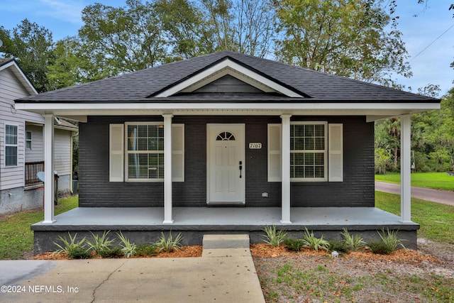 bungalow-style house with a porch