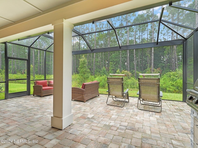 sunroom with a healthy amount of sunlight