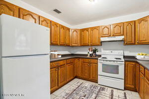 kitchen with white appliances