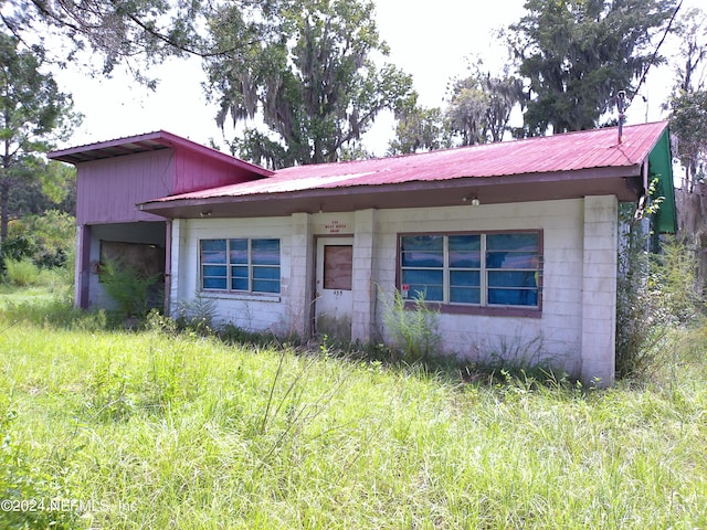 view of ranch-style home