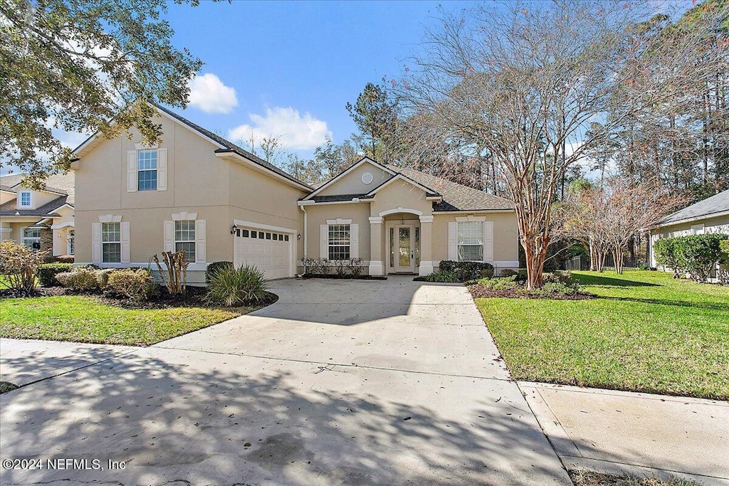 front of property with a front yard