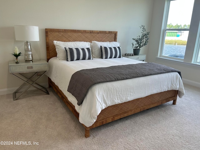 bedroom featuring carpet flooring