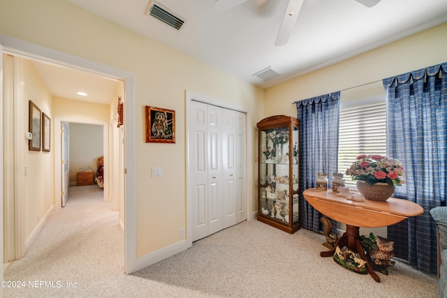 interior space with carpet floors