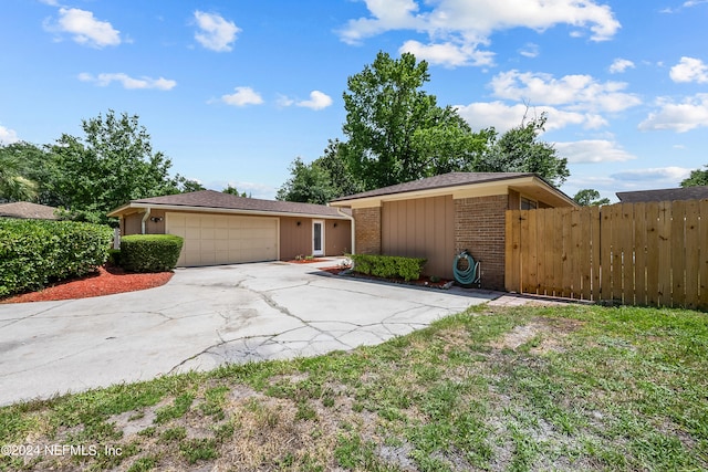 ranch-style house with a garage