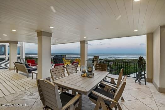 901 Ponte Vedra Blvd, Ponte Vedra Beach, FL 32082 - exterior space featuring outdoor dining space and a water view
