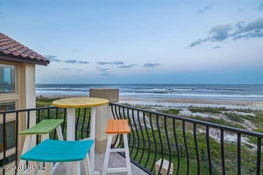 901 Ponte Vedra Blvd, Ponte Vedra Beach, FL 32082 - balcony featuring a view of the beach and a water view