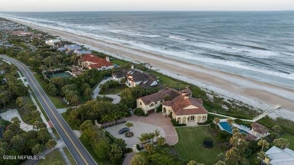 901 Ponte Vedra Blvd, Ponte Vedra Beach, FL 32082 - drone / aerial view with a view of the beach and a water view