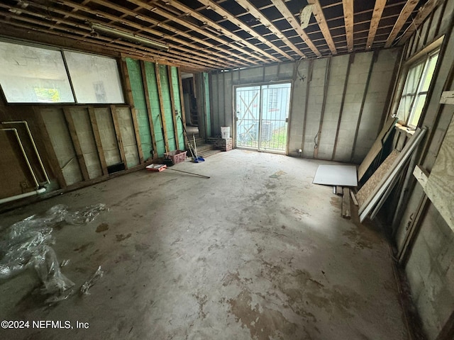 miscellaneous room featuring concrete floors