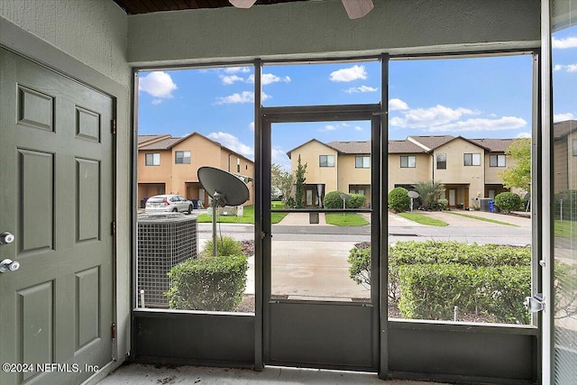 interior space featuring a residential view