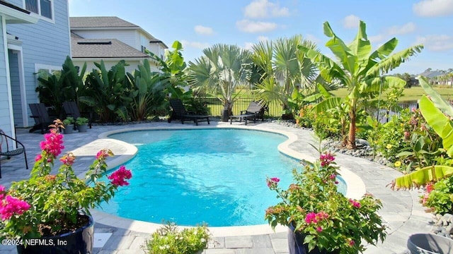 view of pool with a patio area