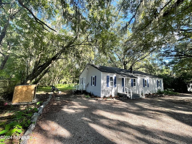 view of ranch-style house