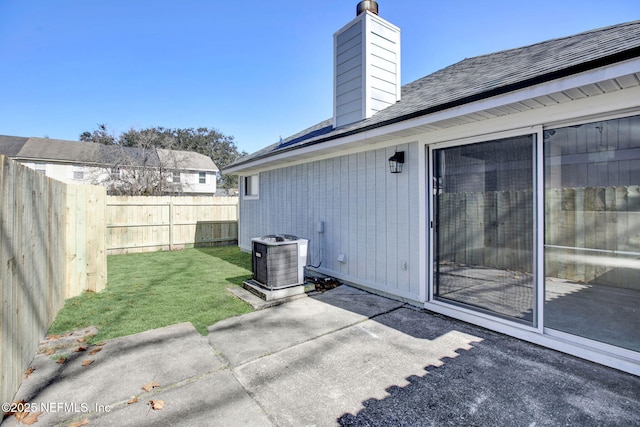 view of patio with cooling unit