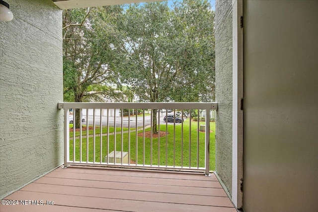 view of balcony