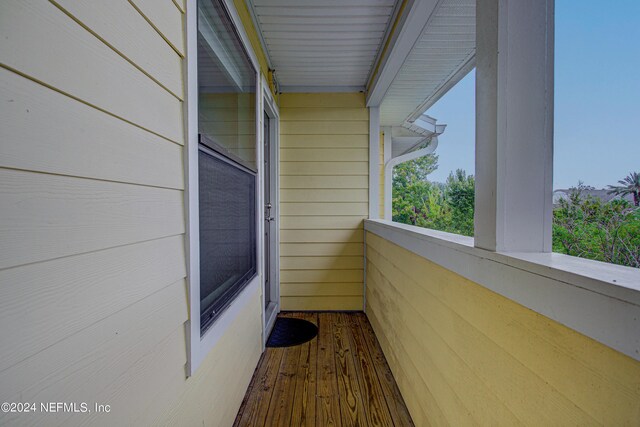 view of balcony