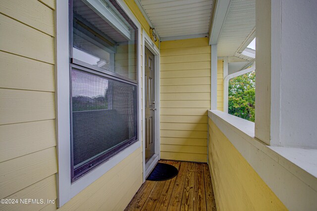 view of balcony