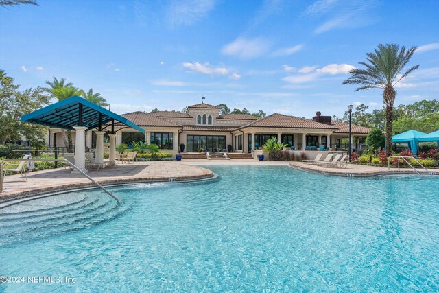 view of pool with a patio area