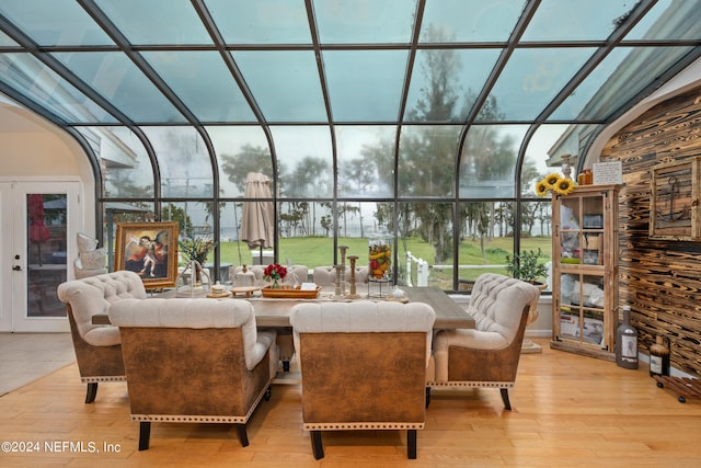 view of sunroom