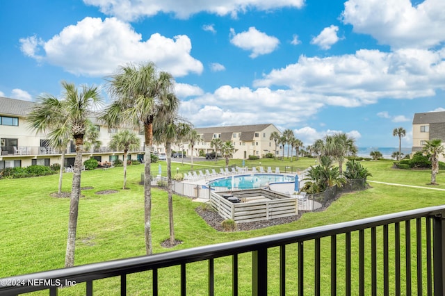 8550 A1A Unit 241, Saint Augustine, FL 32080 - view of swimming pool with a residential view, fence, and a yard