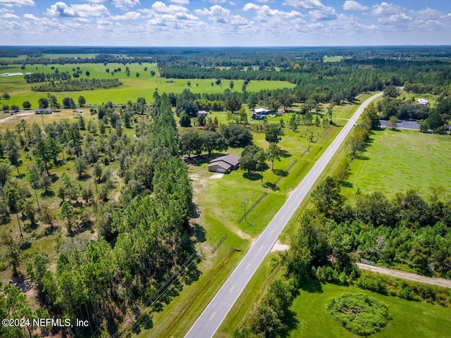 bird's eye view with a rural view