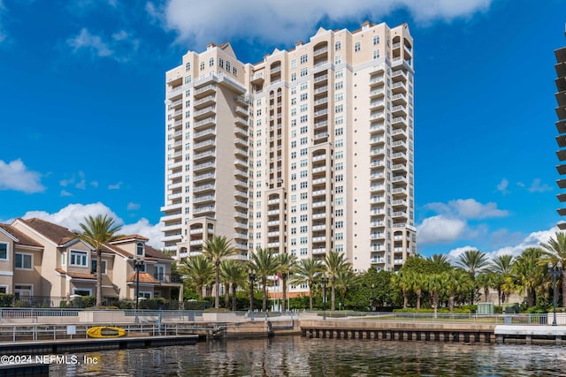 view of property featuring a water view