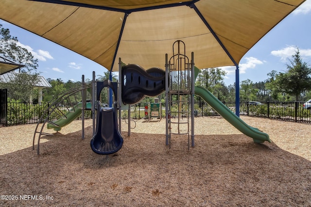 view of jungle gym