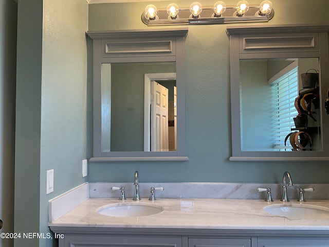 bathroom with vanity