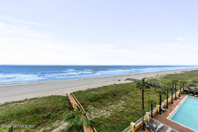 water view with a beach view