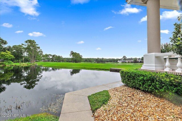 view of water feature