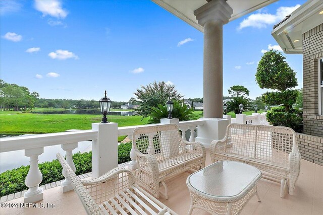 view of balcony