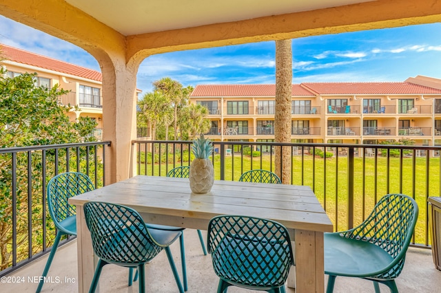 view of balcony