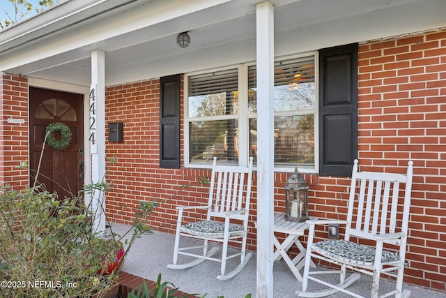 view of patio / terrace with covered porch