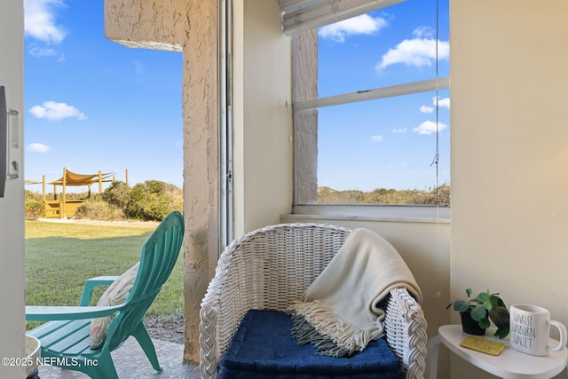 view of sitting room