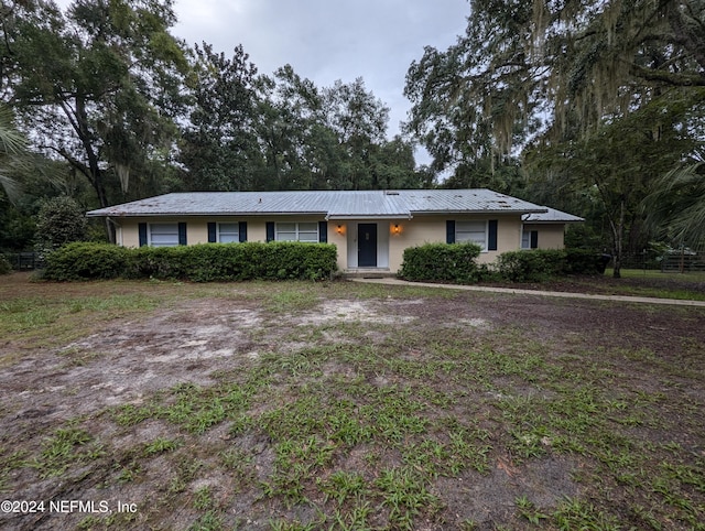 view of ranch-style house