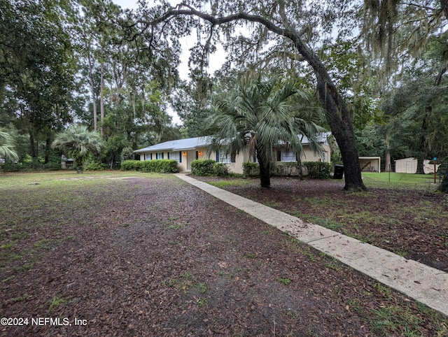 view of front of home