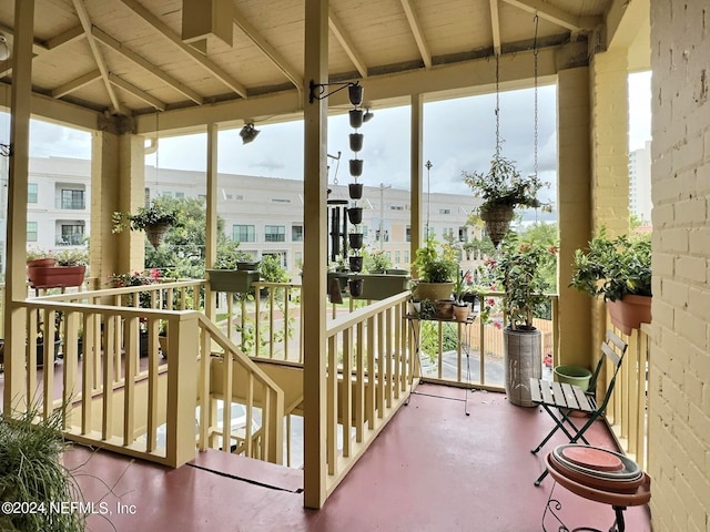 view of sunroom / solarium