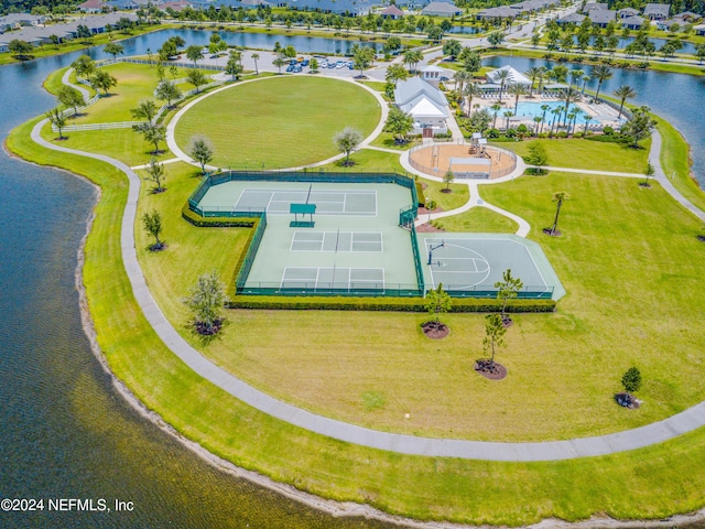 243 Bluejack Ln, Saint Augustine, FL 32095 - bird's eye view with a water view