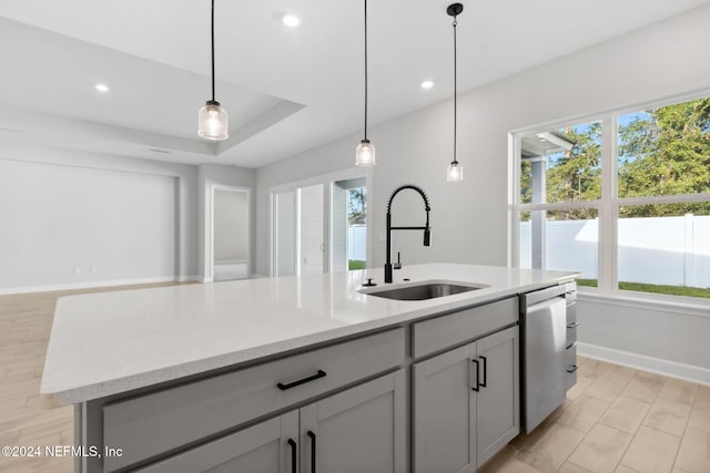 85212 Sandy Ridge Loop Unit 0023, Yulee, FL 32097 - kitchen featuring a sink, dishwasher, plenty of natural light, and recessed lighting