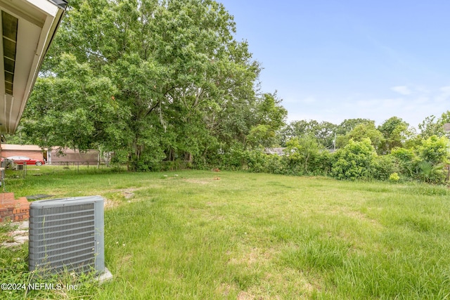 5246 Devron Dr, Jacksonville, FL 32209 - view of grassy yard with central AC