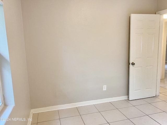 view of tiled spare room