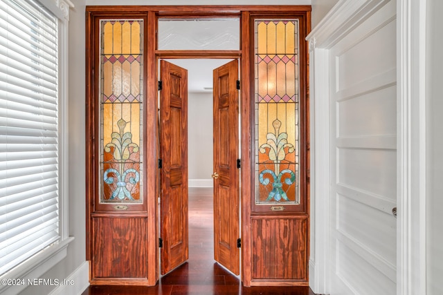 interior space featuring hardwood / wood-style floors